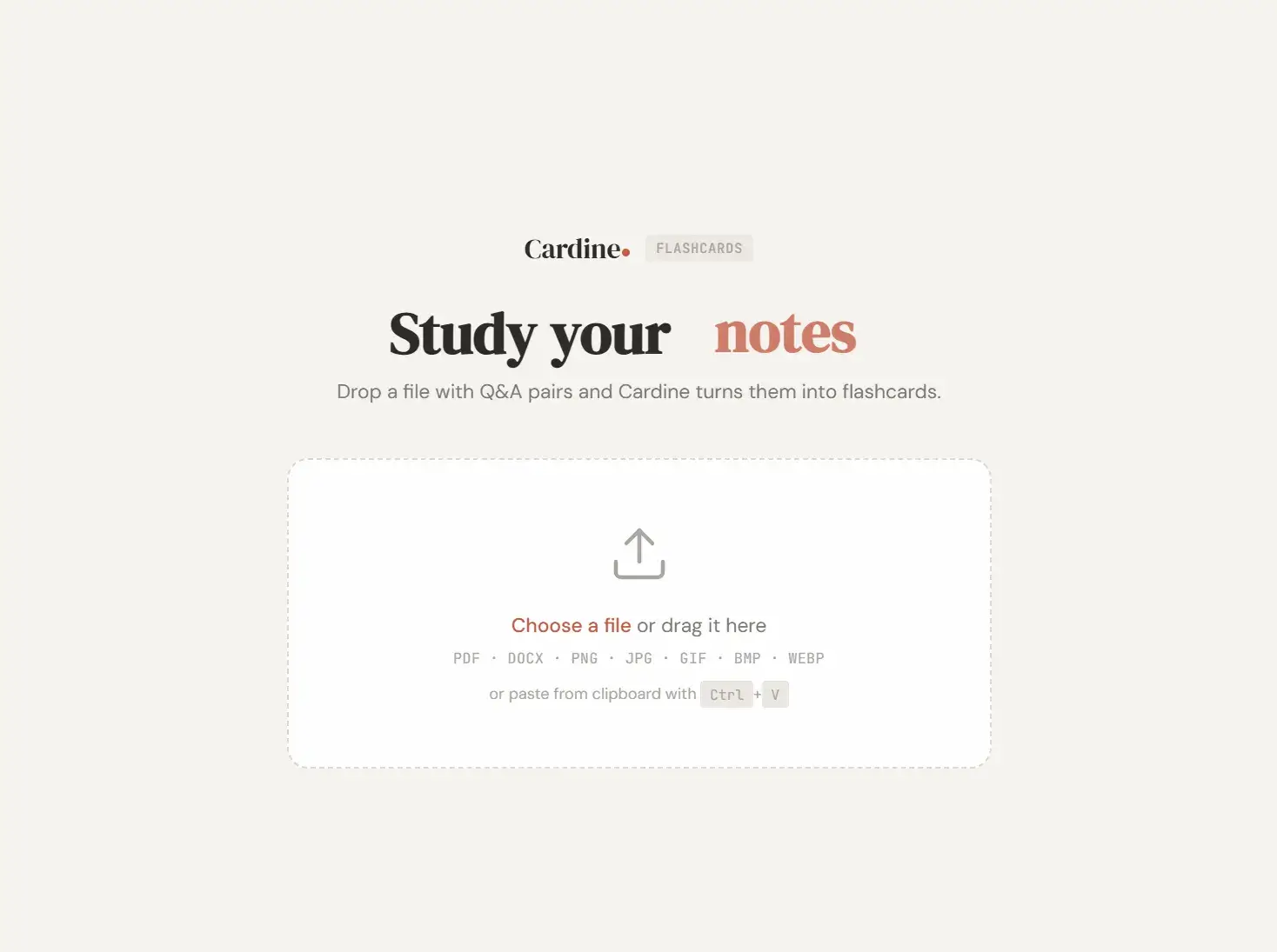 AI flash card maker interface, built on MuleRun Chat